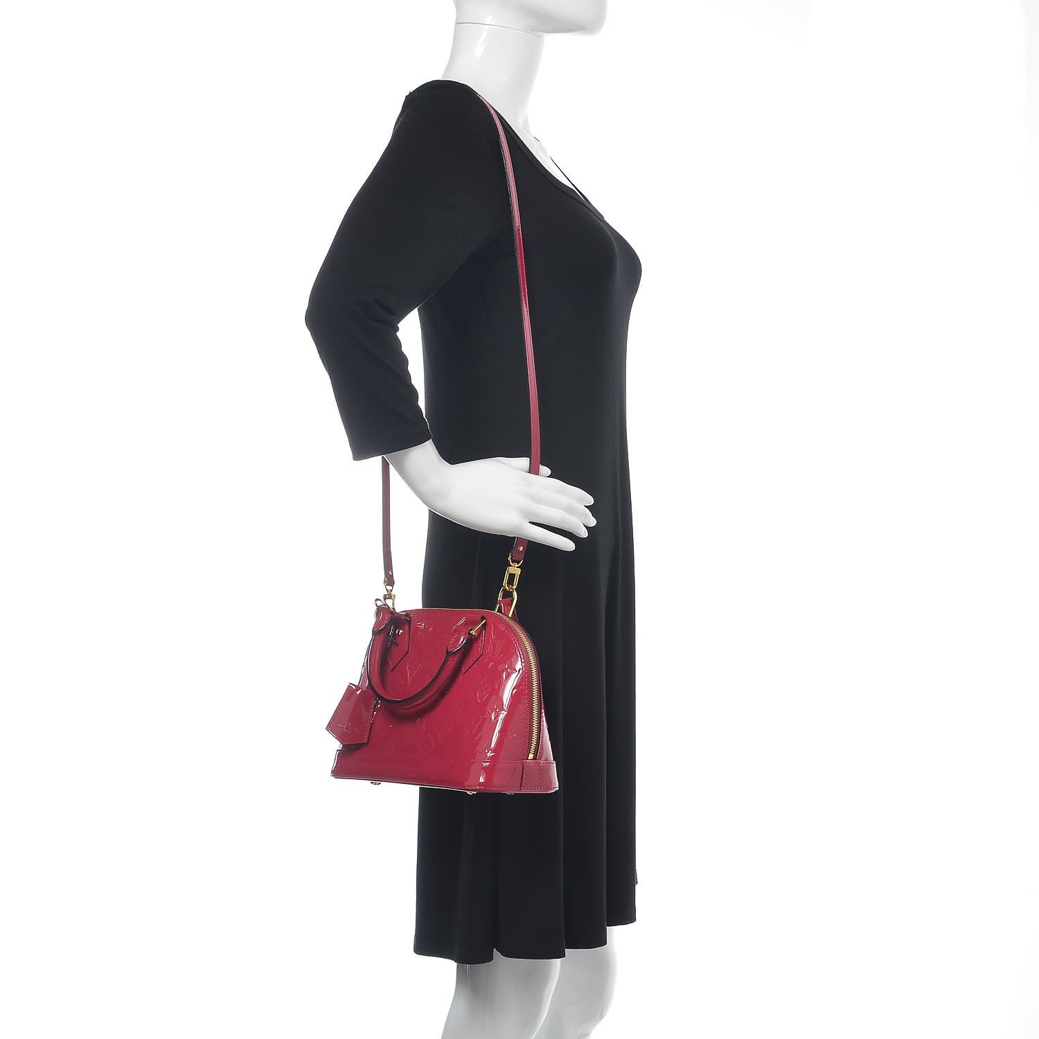 Louis Vuitton Vernis Alma BB Rose Indien 2 of 8