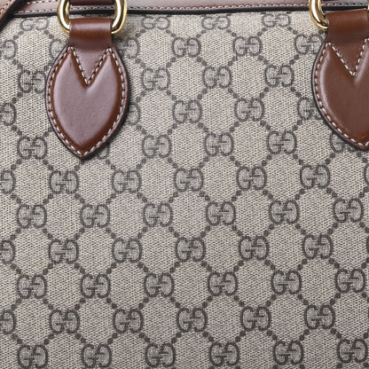 Gucci GG Supreme Monogram Medium Boston Beige Cuir 10 of 10
