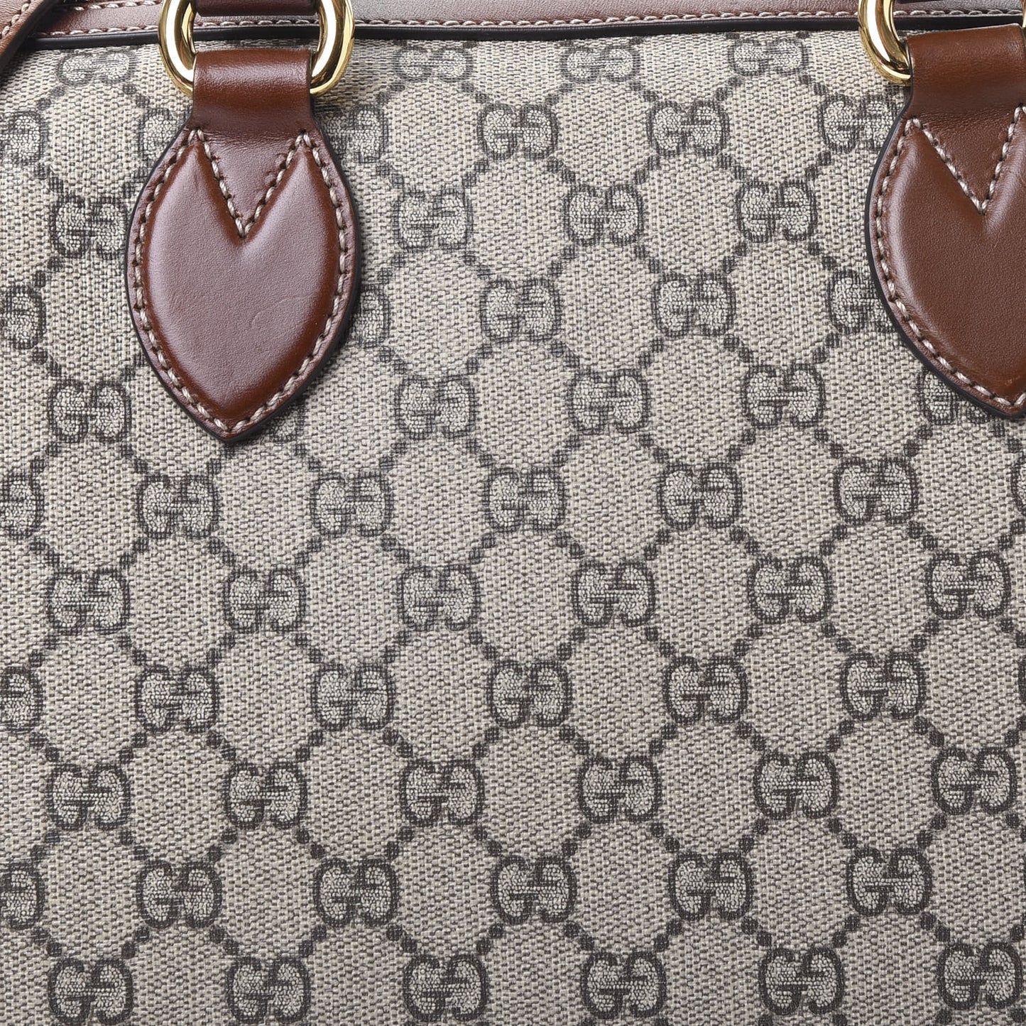 GG Supreme Monogram Medium Boston Beige Cuir