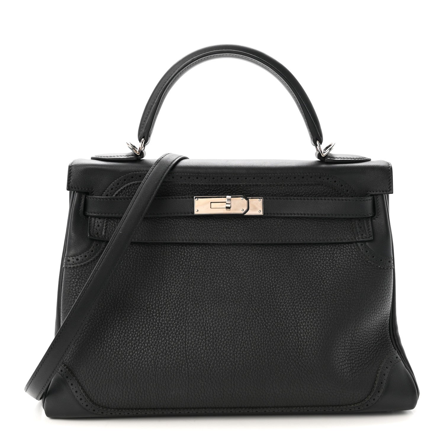 Hermes Togo Swift Ghillies Kelly 32 Black 1 of 10