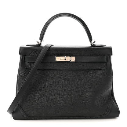 Hermes Togo Swift Ghillies Kelly 32 Black 1 of 10