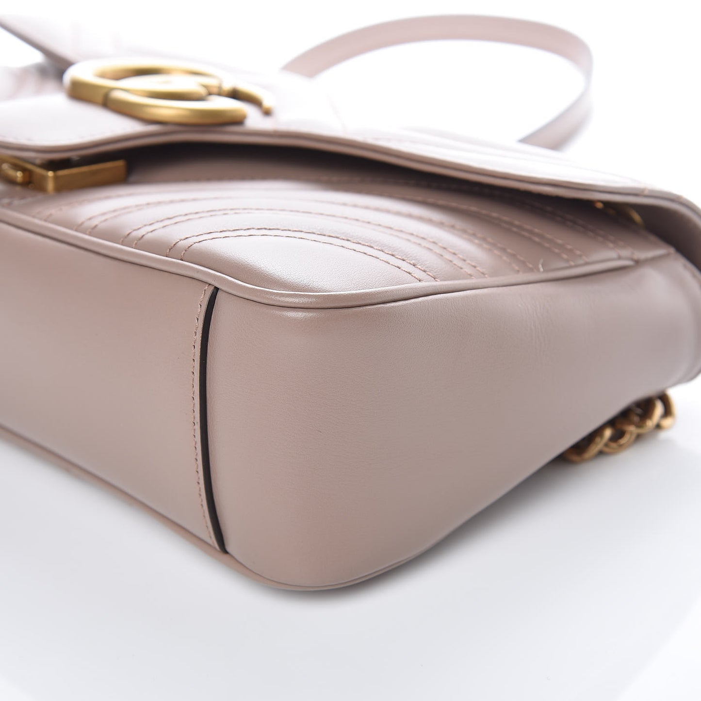 Calfskin Matelasse Small GG Marmont Shoulder Bag Porcelain Rose