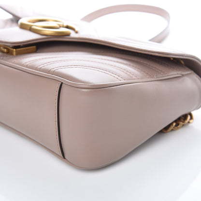 Gucci Calfskin Matelasse Small GG Marmont Shoulder Bag Porcelain Rose 6 of 10