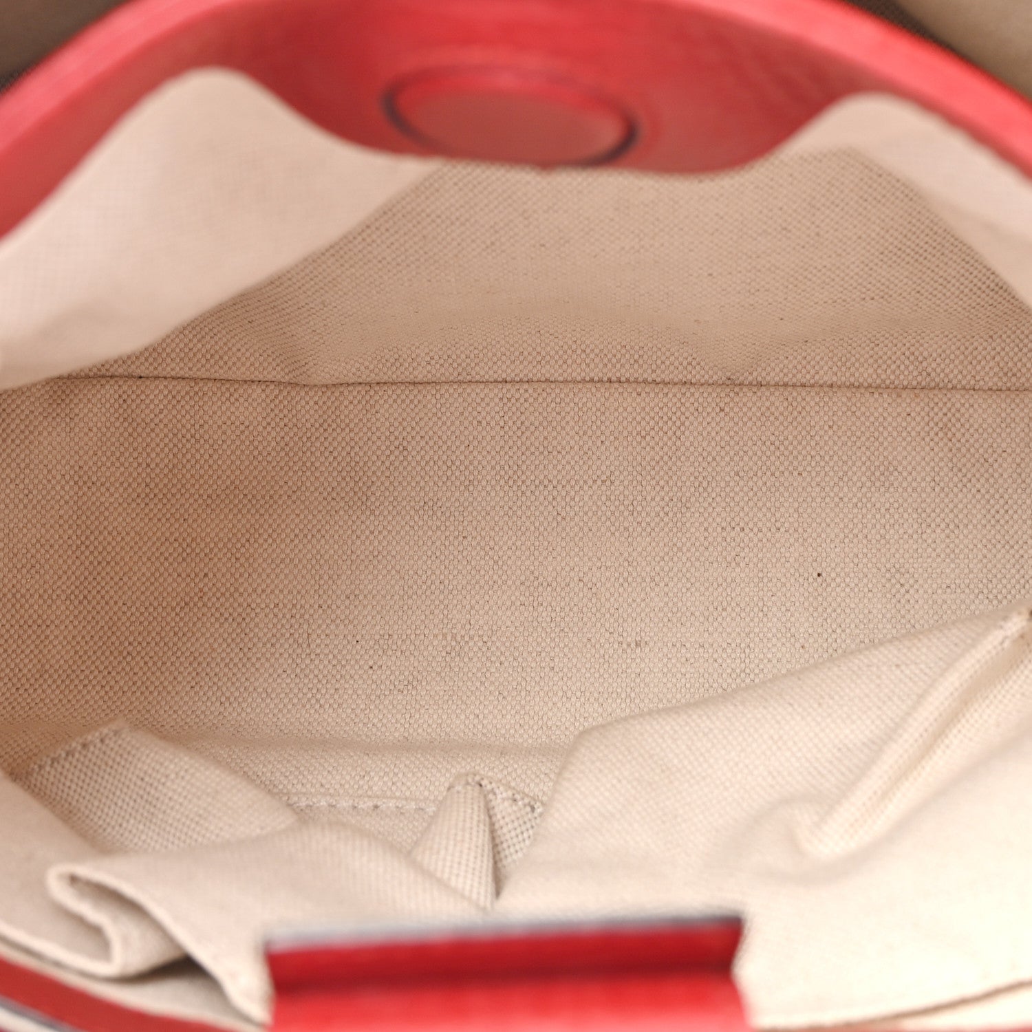 Gucci Calfskin Small Bamboo Shopper Tote Red 6 of 15