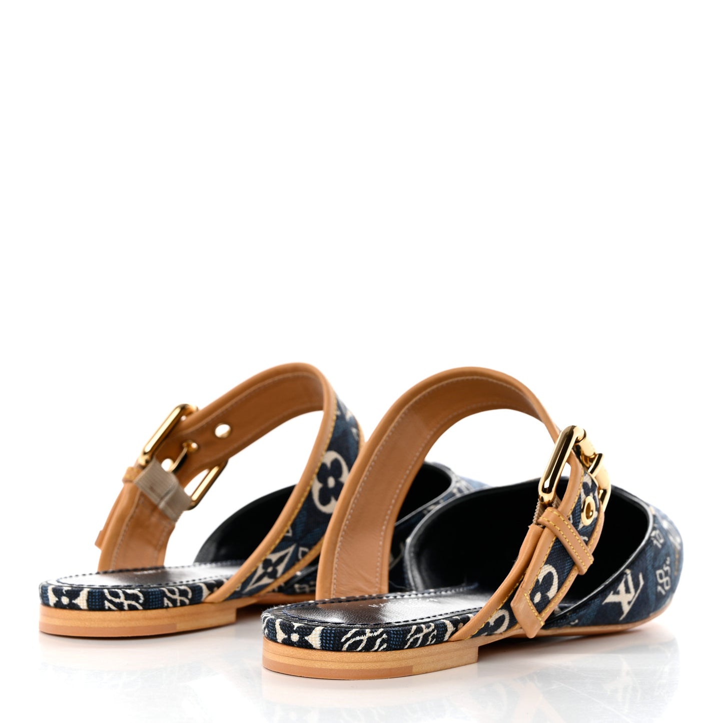 Jacquard Since 1854 Sofia Flat Mules 37 Blue