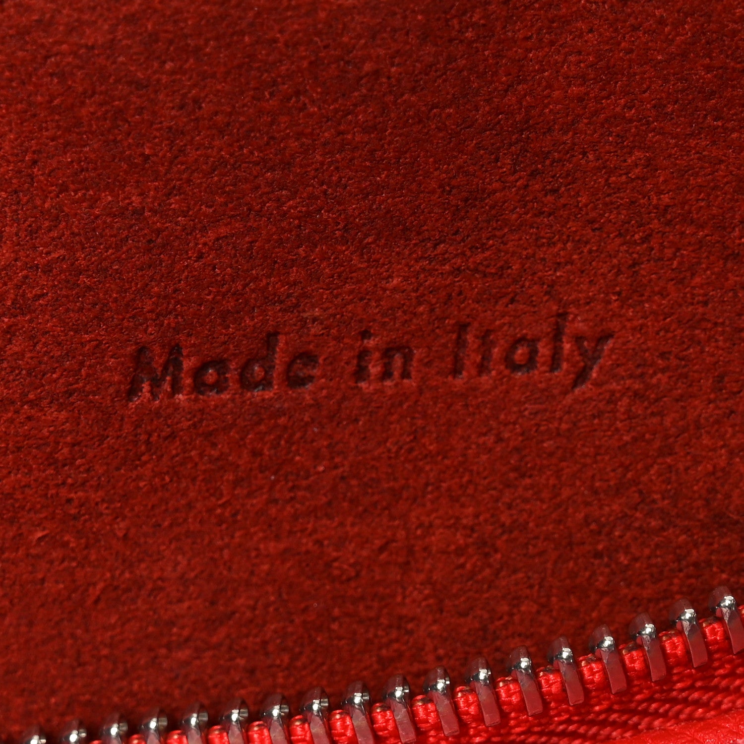 Celine Grained Calfskin Mini Belt Bag Vermillion 7 of 10