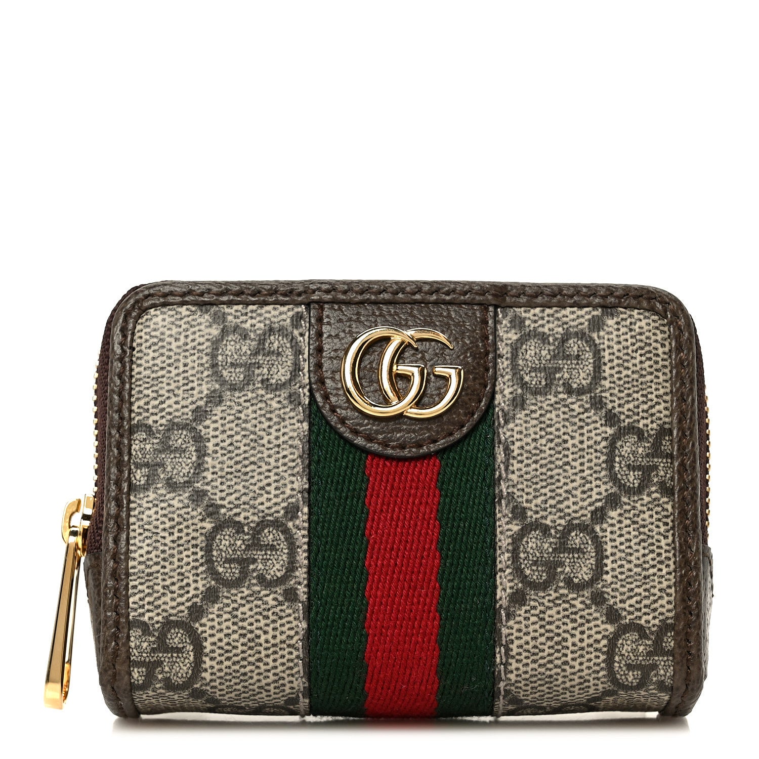 Gucci GG Supreme Monogram Web Ophidia Playing Card Case Beige New Acero 1 of 10