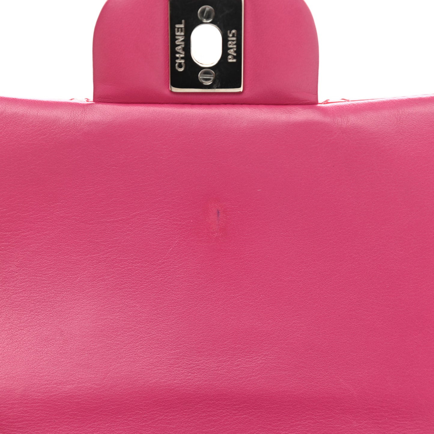Patent Quilted Mini Square Flap Pink