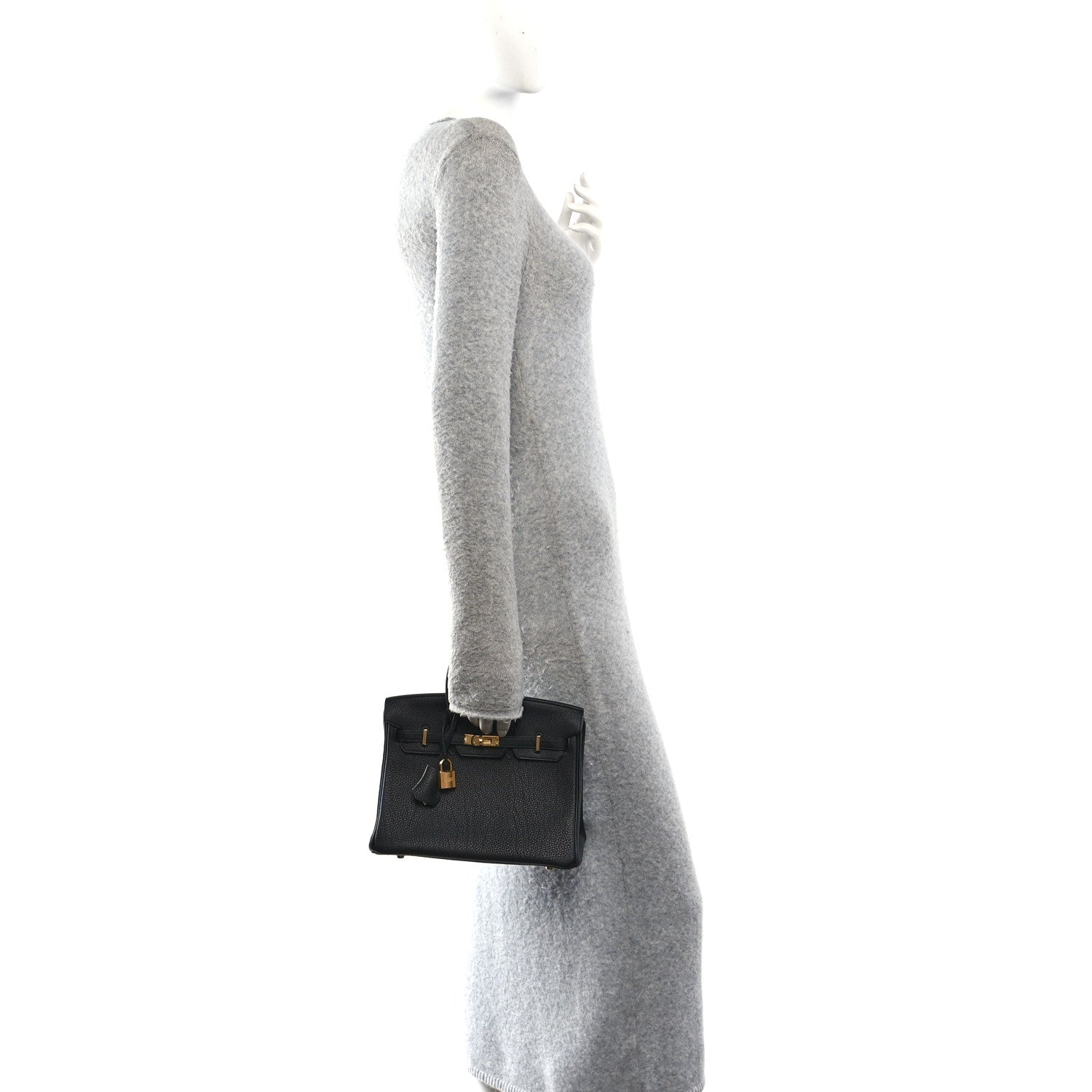 Hermes Togo Birkin 25 Black Black 2 of 12