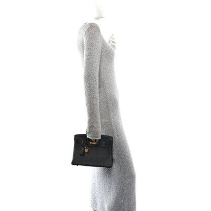 Hermes Togo Birkin 25 Black Black 2 of 12