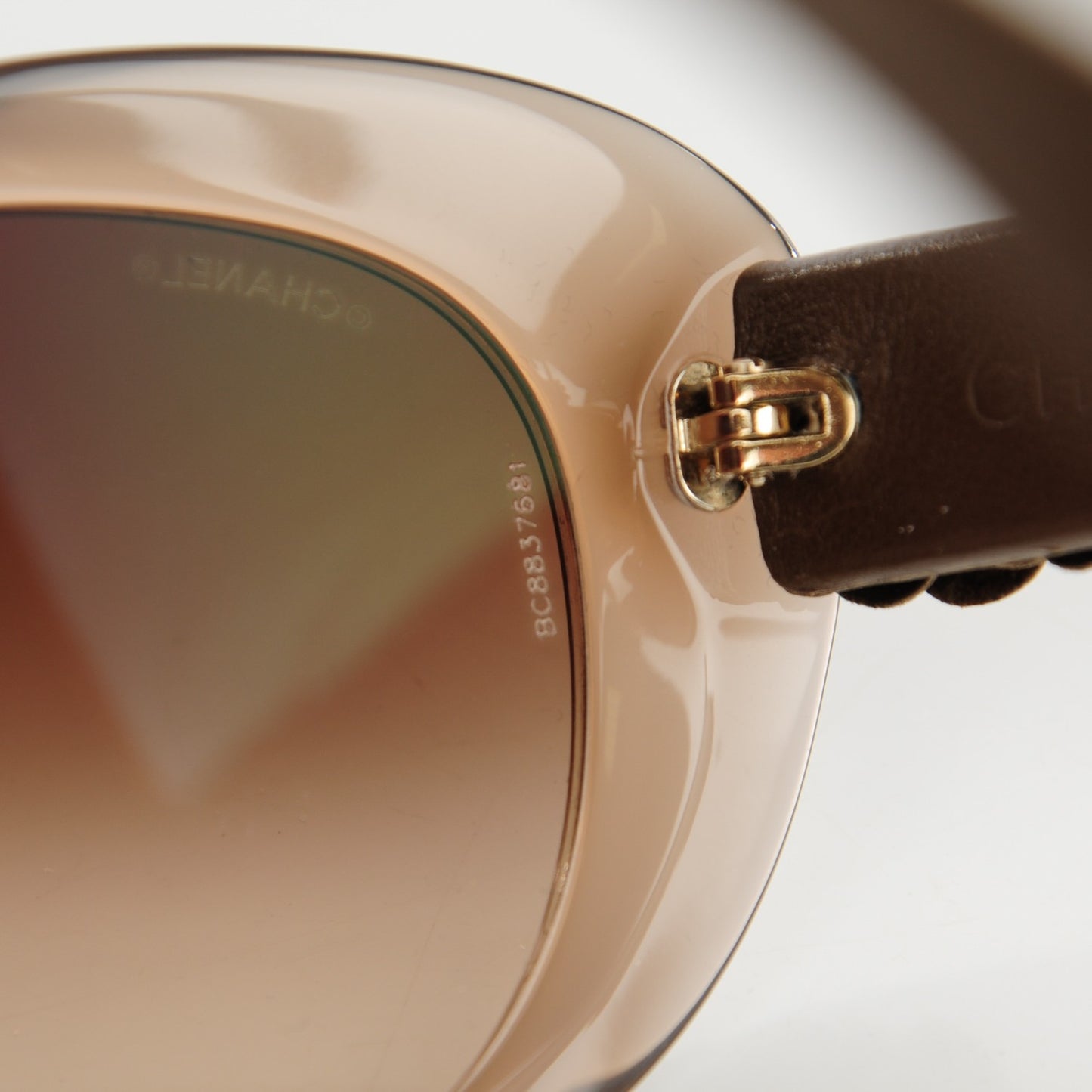 Lambskin Camellia CC Sunglasses 5318-Q Brown