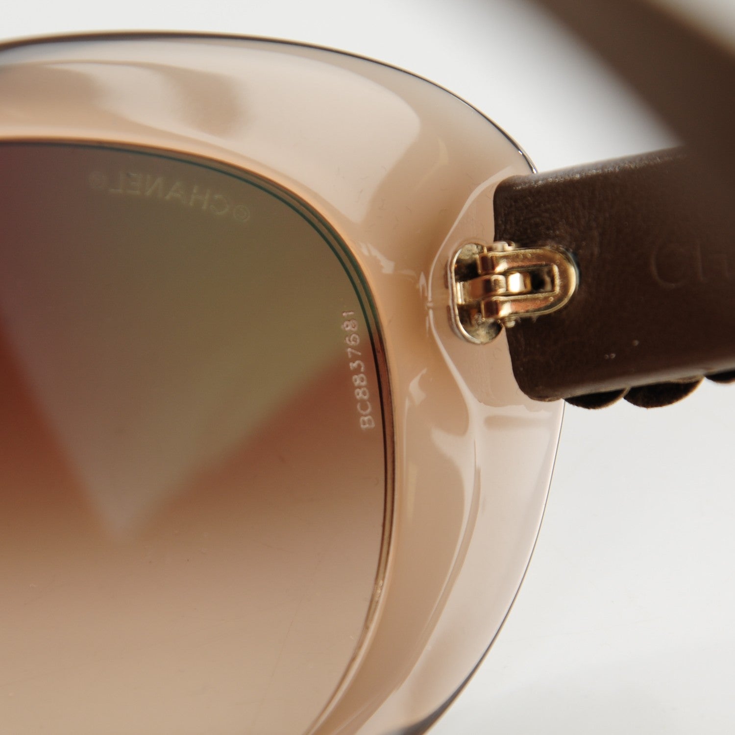 Chanel Lambskin Camellia CC Sunglasses 5318-Q Brown 5 of 6