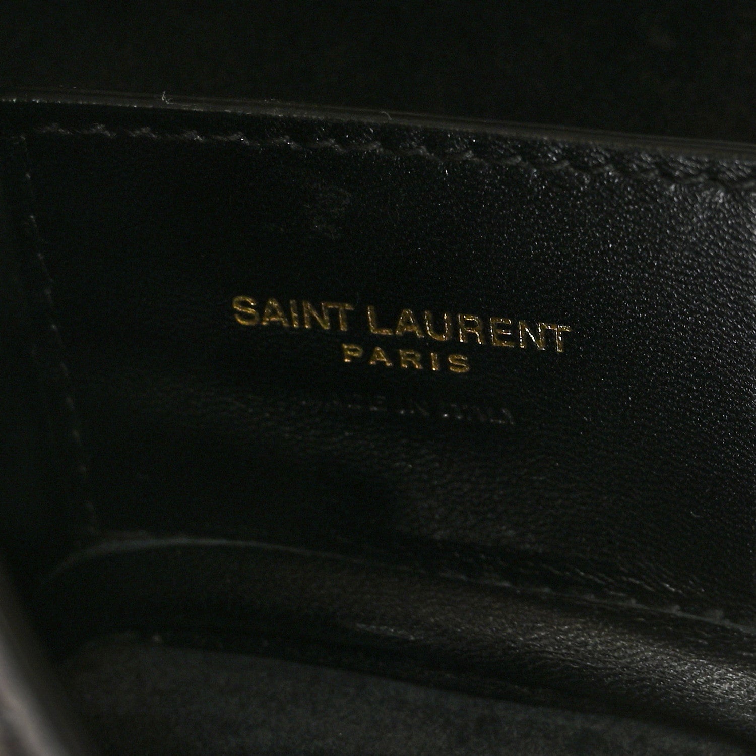 Saint Laurent Smooth Calfskin Paris VII Large Flat Hobo Black 7 of 8