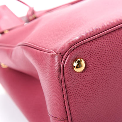 Prada Saffiano Small Galleria Double Zip Tote Fuxia 11 of 22