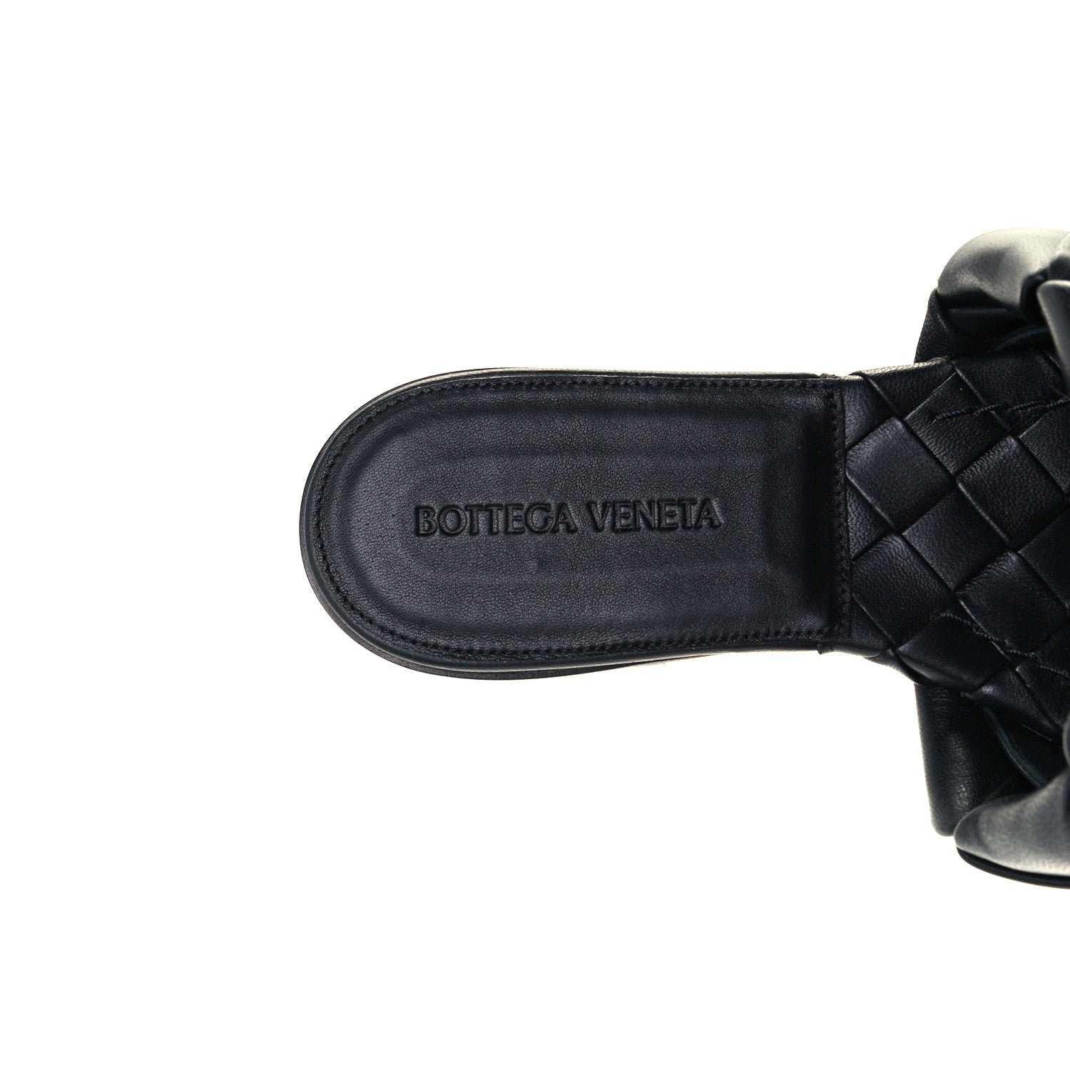 Bottega Veneta Nappa Maxi Intrecciato Lido Flat Sandals 38 Black 8 of 8