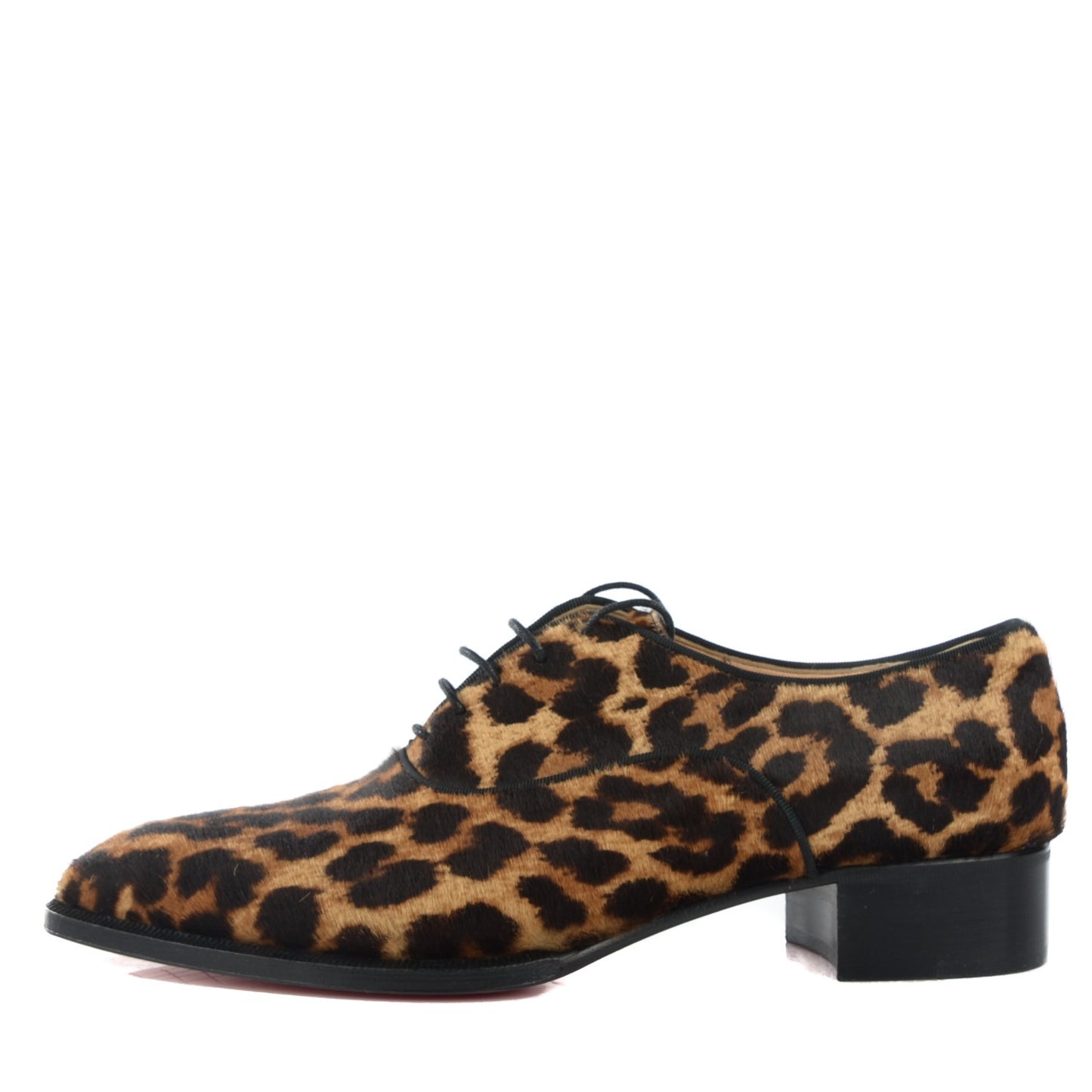Calf Hair Leopard Print Zazou Oxfords 39