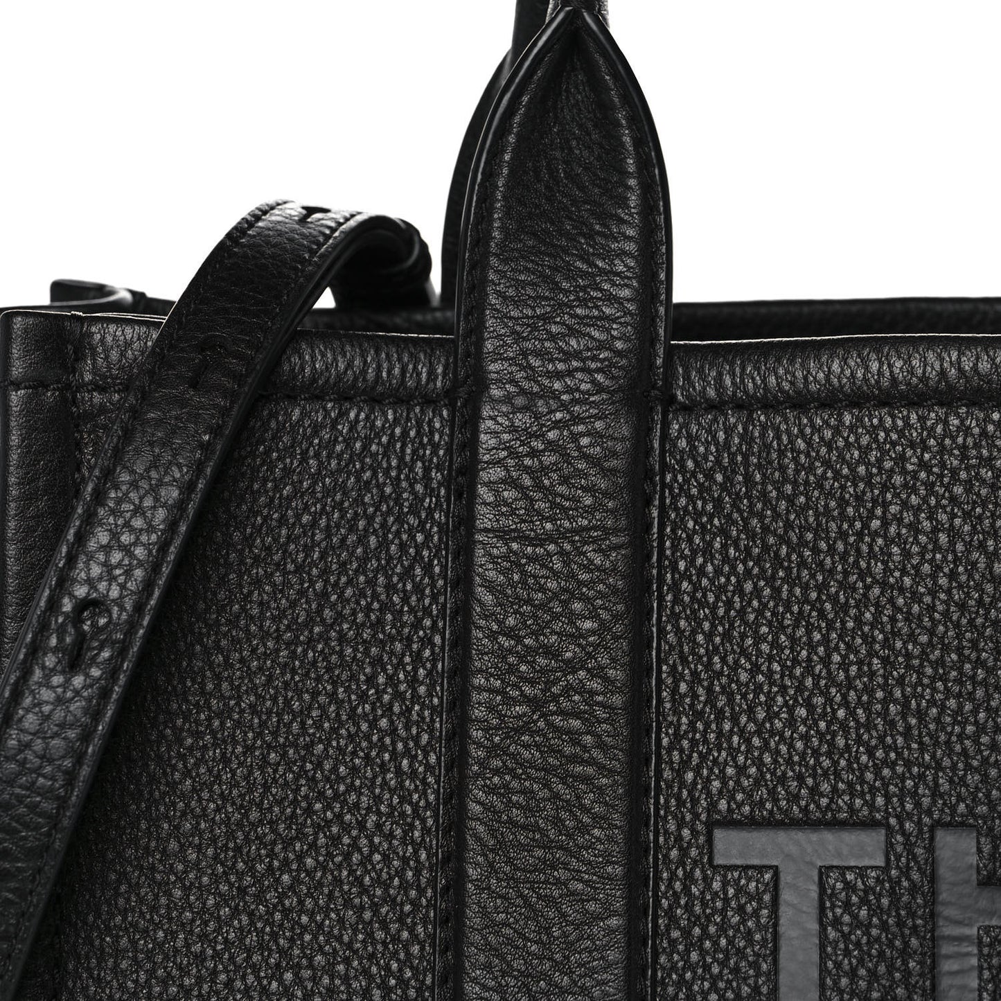 Grained Calfskin Medium The Tote Bag Black