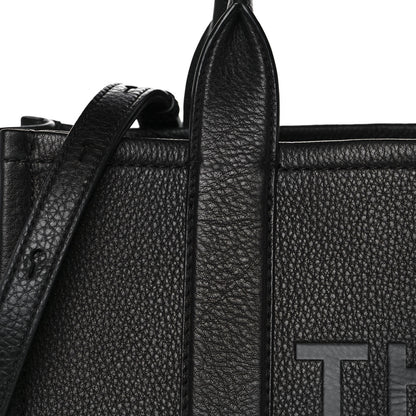 Marc Jacobs Grained Calfskin Medium The Tote Bag Black 9 of 9
