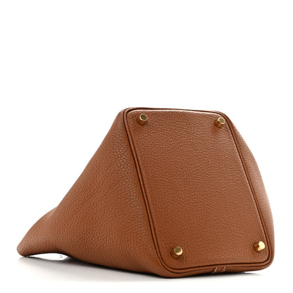 Hermes Taurillon Clemence Picotin Lock 18 PM Gold 4 of 11