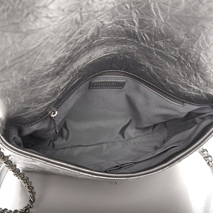 Chanel Metallic Crumpled Calfskin Big Bang Flap Bag Silver 5 of 8