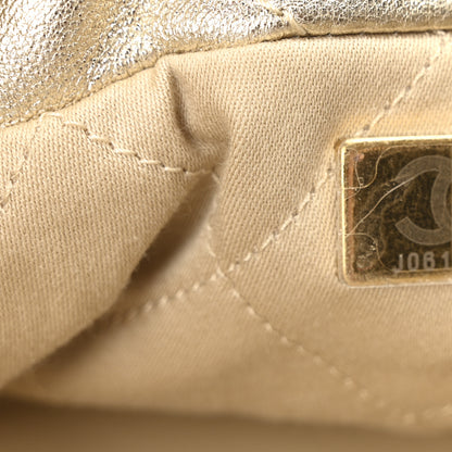 Chanel Metallic Lambskin Quilted Mini Chanel 22 Golden 7 of 10