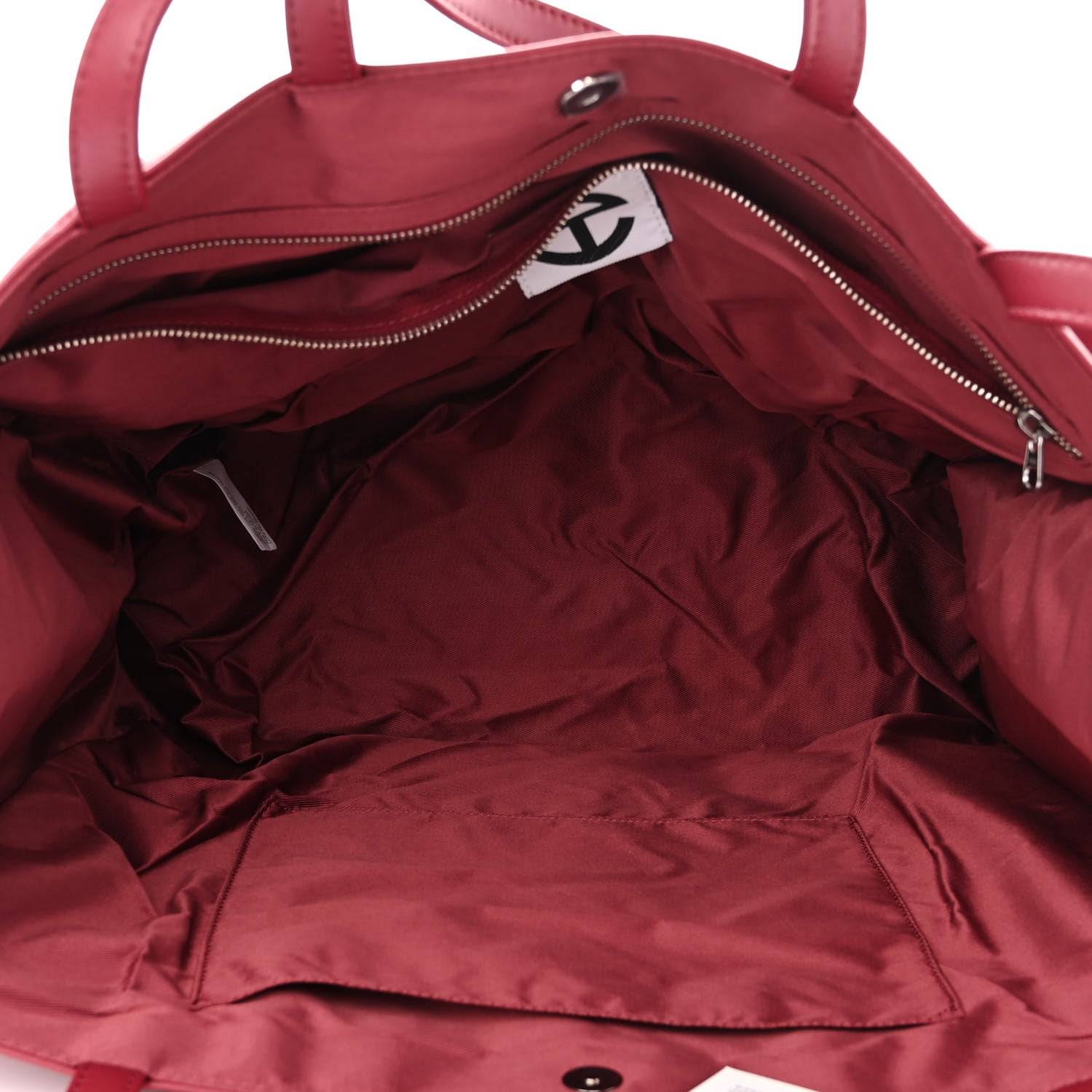 Telfar Vegan Leather Large Shopping Bag Oxblood 5 of 10