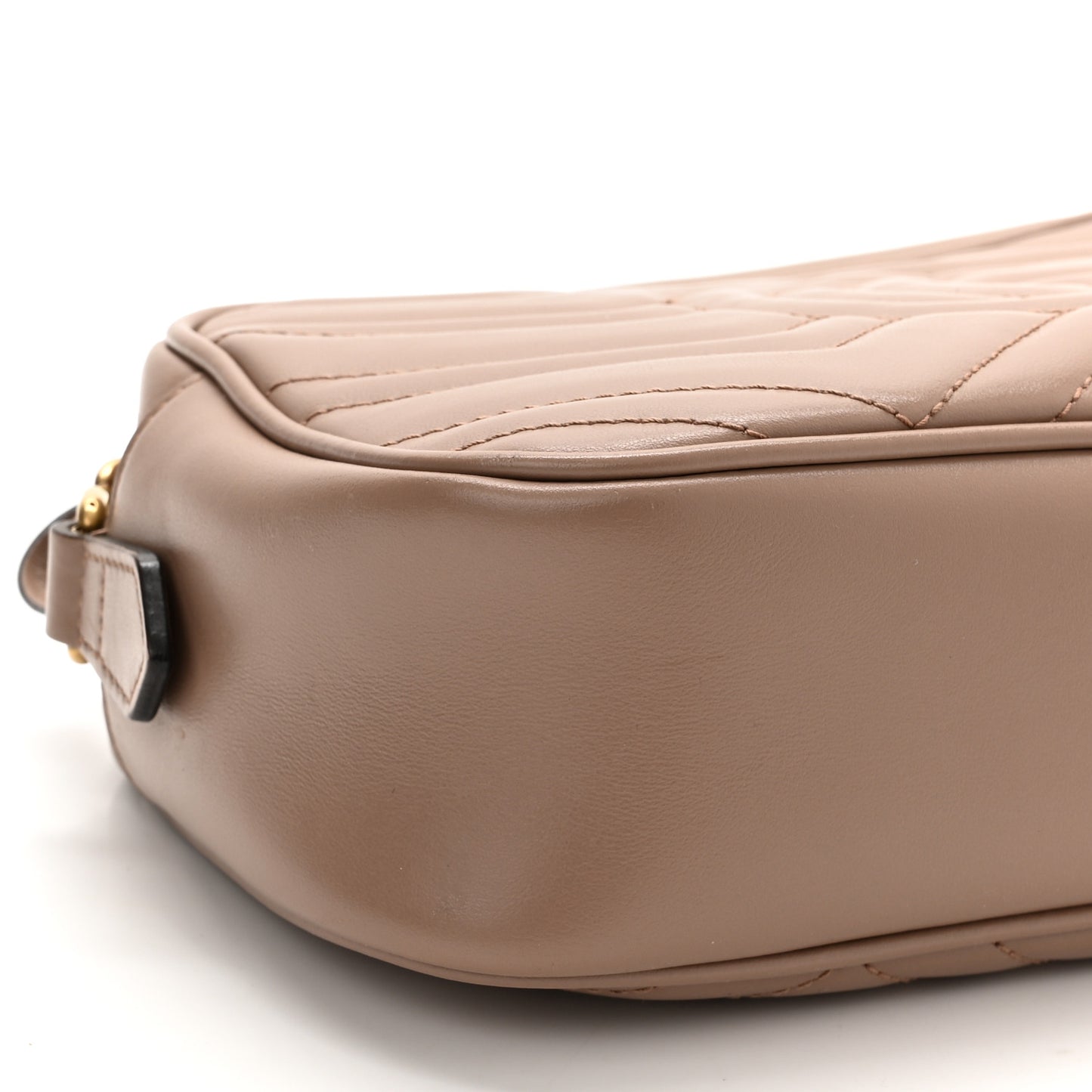 Calfskin Matelasse Small GG Marmont Chain Shoulder Bag Porcelain Rose