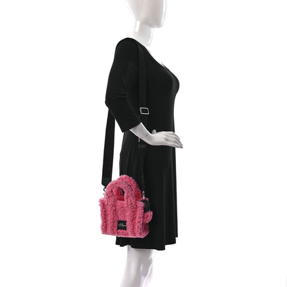 Marc Jacobs Polyester Cotton Mini The Teddy Traveler Tote Bag Pink 2 of 10