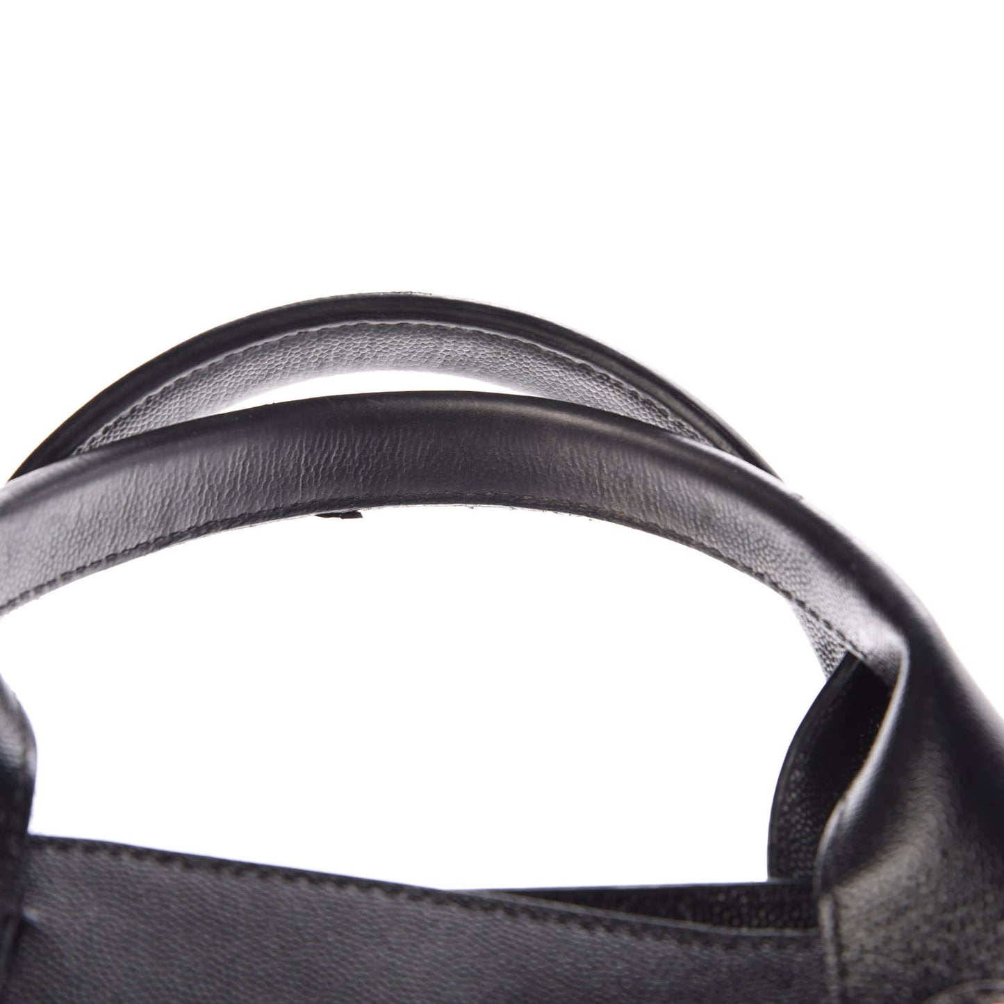 Caviar Medium Studded Deauville Tote Black