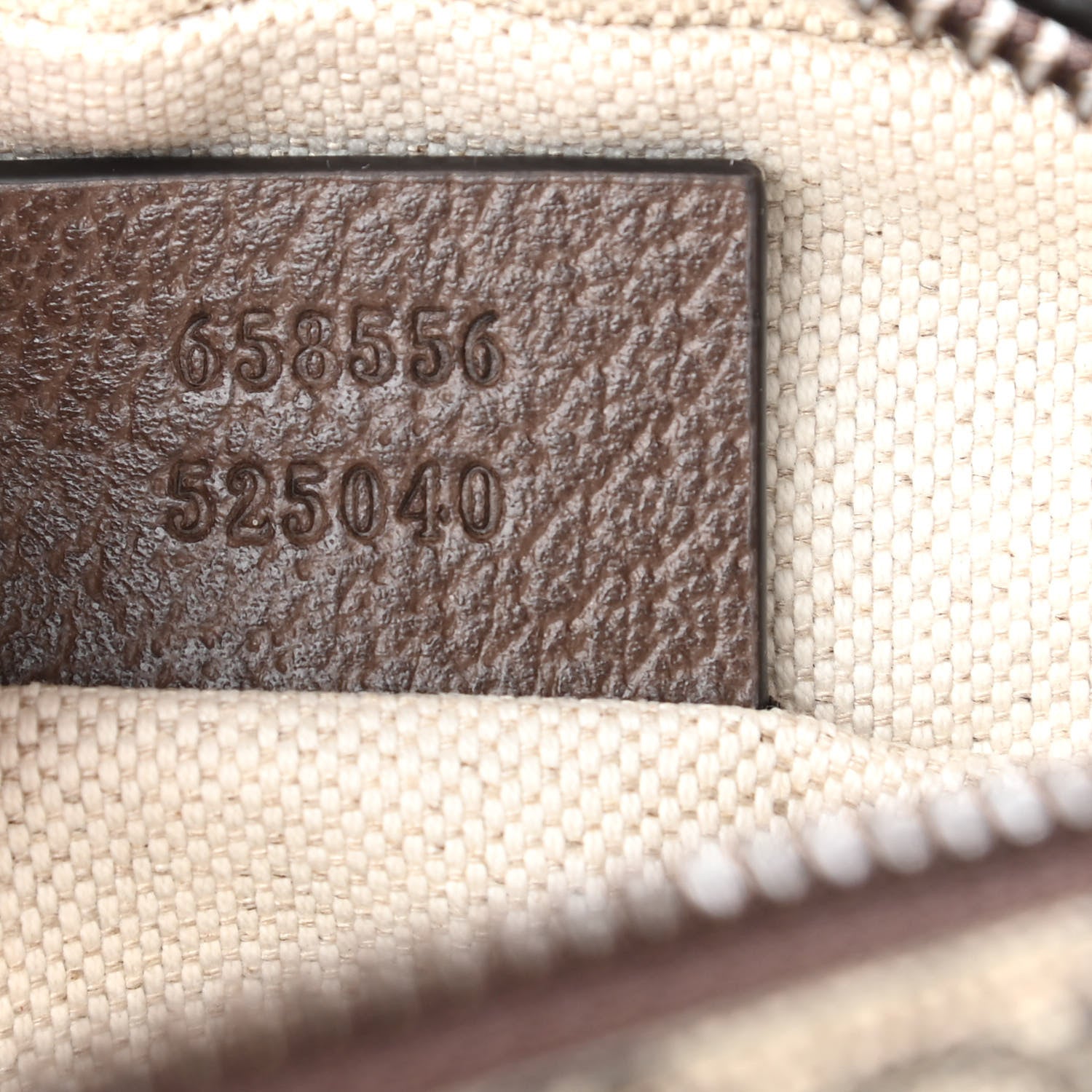 Gucci GG Supreme Monogram Mini Neo Vintage Double Zip Messenger Bag Beige New Acero Crop 7 of 9