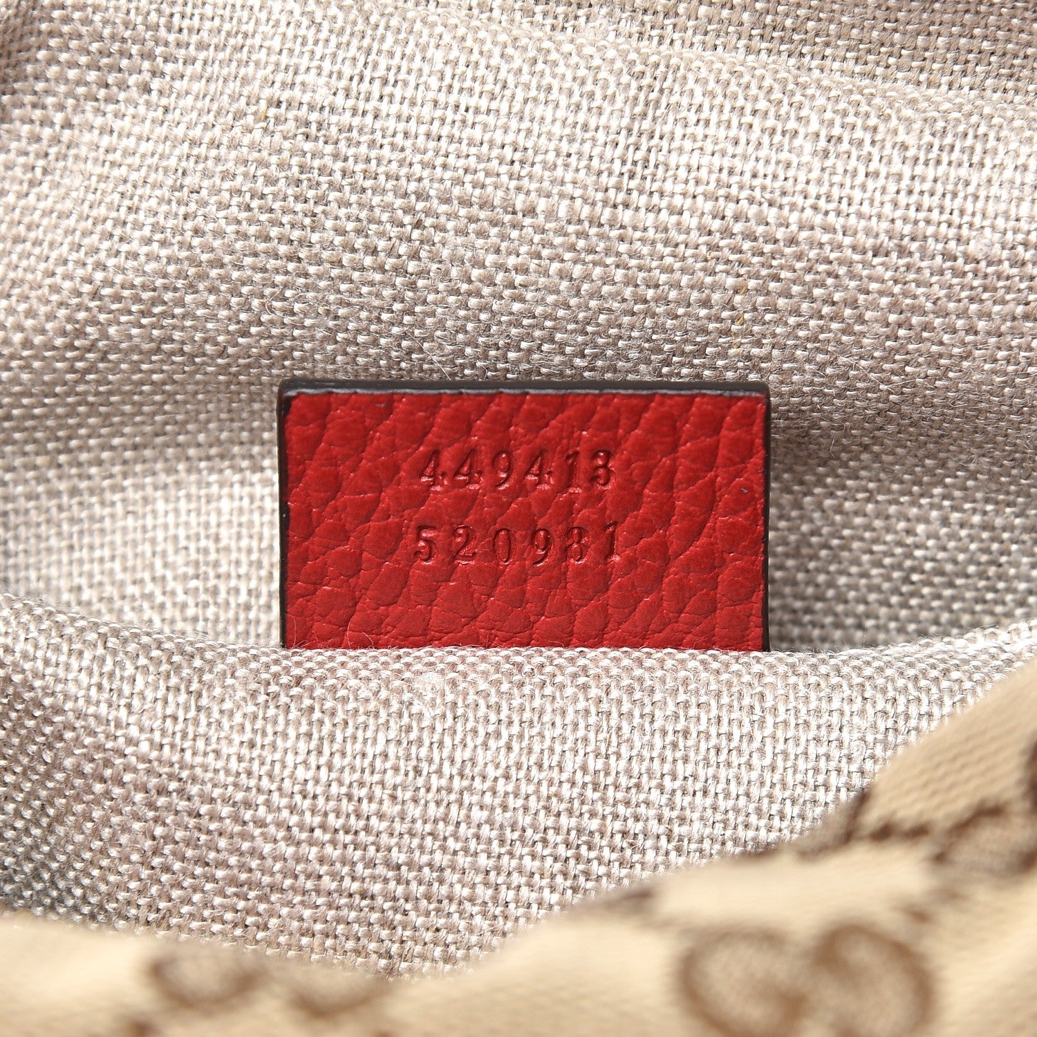 Gucci Monogram Mini Bree Messenger Bag Red 7 of 7