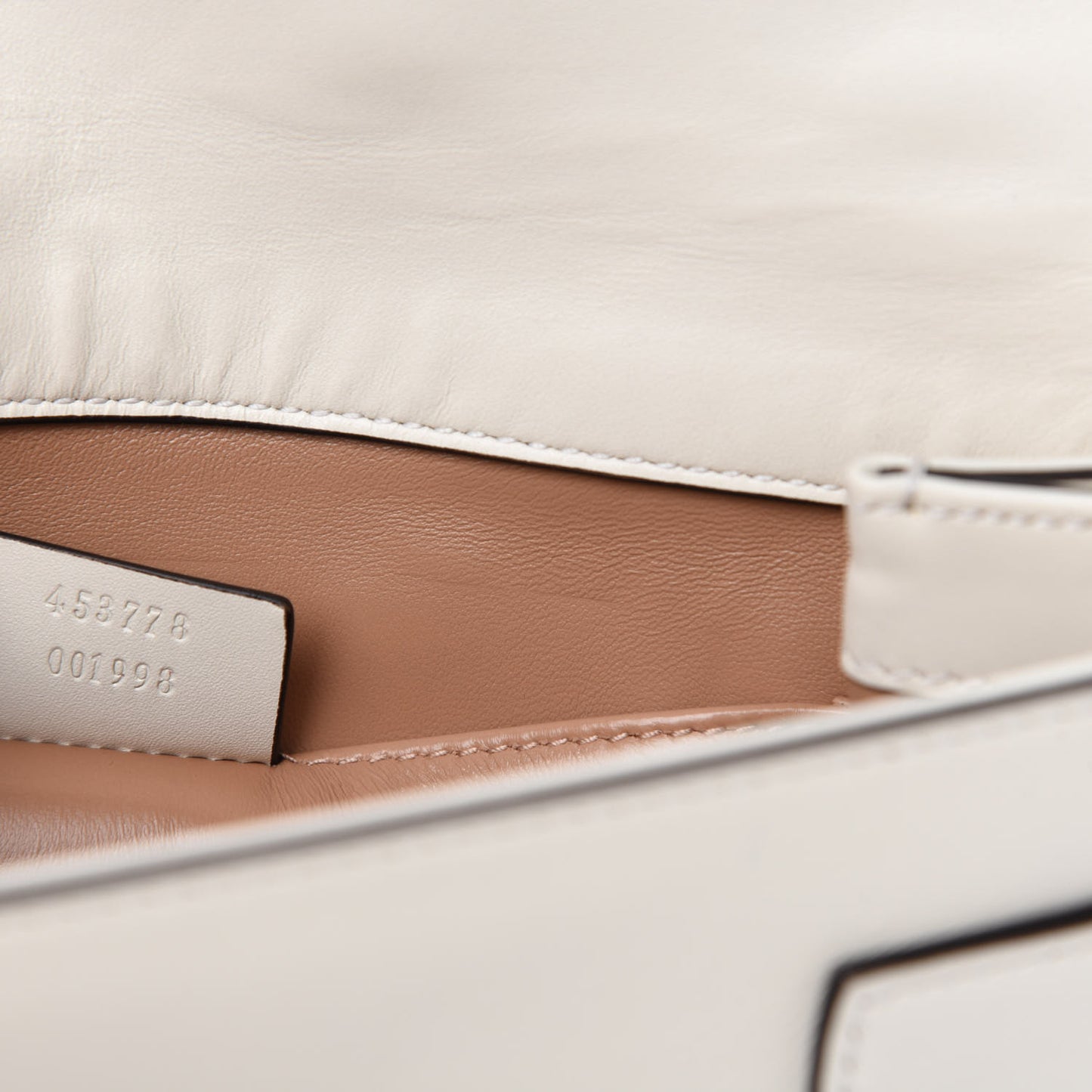 Nappa Pearl Studded Mini Queen Margaret Broadway Shoulder Bag Mystic White