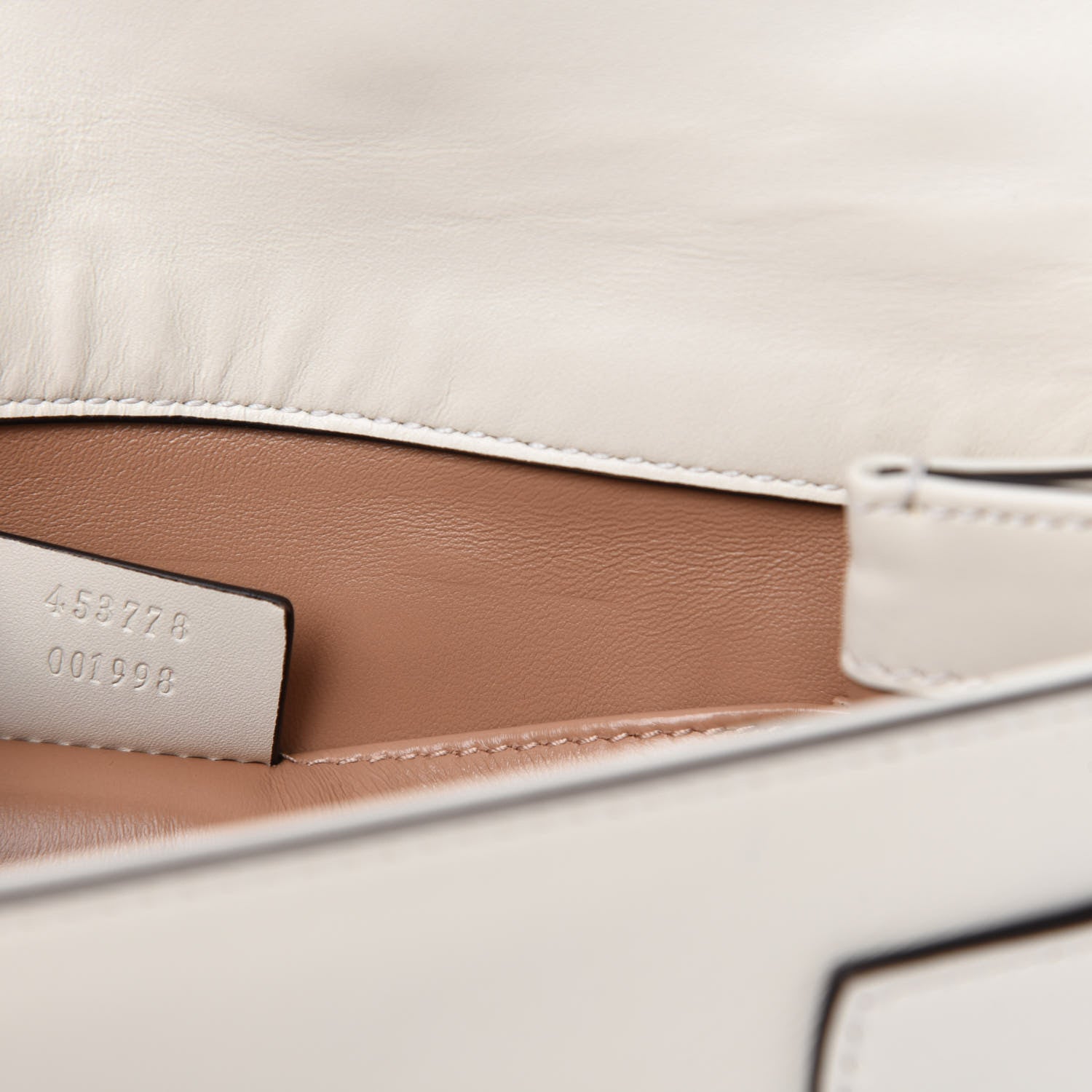 Gucci Nappa Pearl Studded Mini Queen Margaret Broadway Shoulder Bag Mystic White 9 of 11