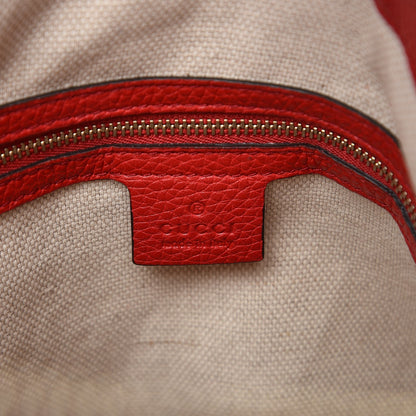 Gucci Pebbled Calfskin Large Soho Hobo Tabasco Red 7 of 9