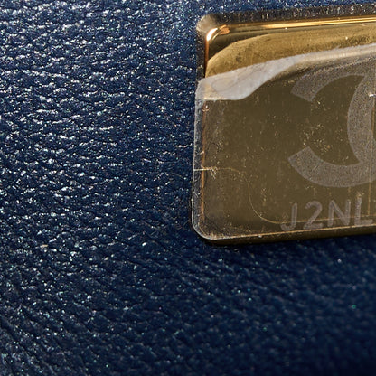 Chanel Washed Denim Quilted Mini Rectangular Flap Blue 8 of 12