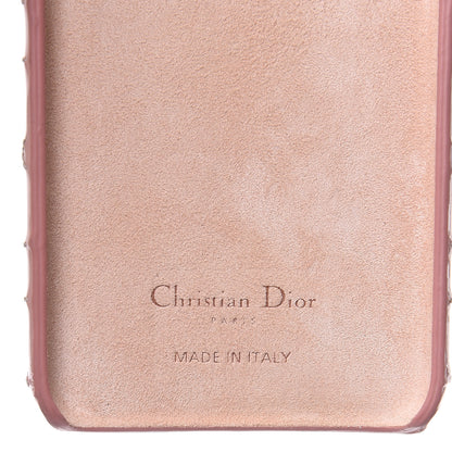 Christian Dior Patent Cannage Lady Dior Tech iPhone X XS Case Light Pink 4 of 5