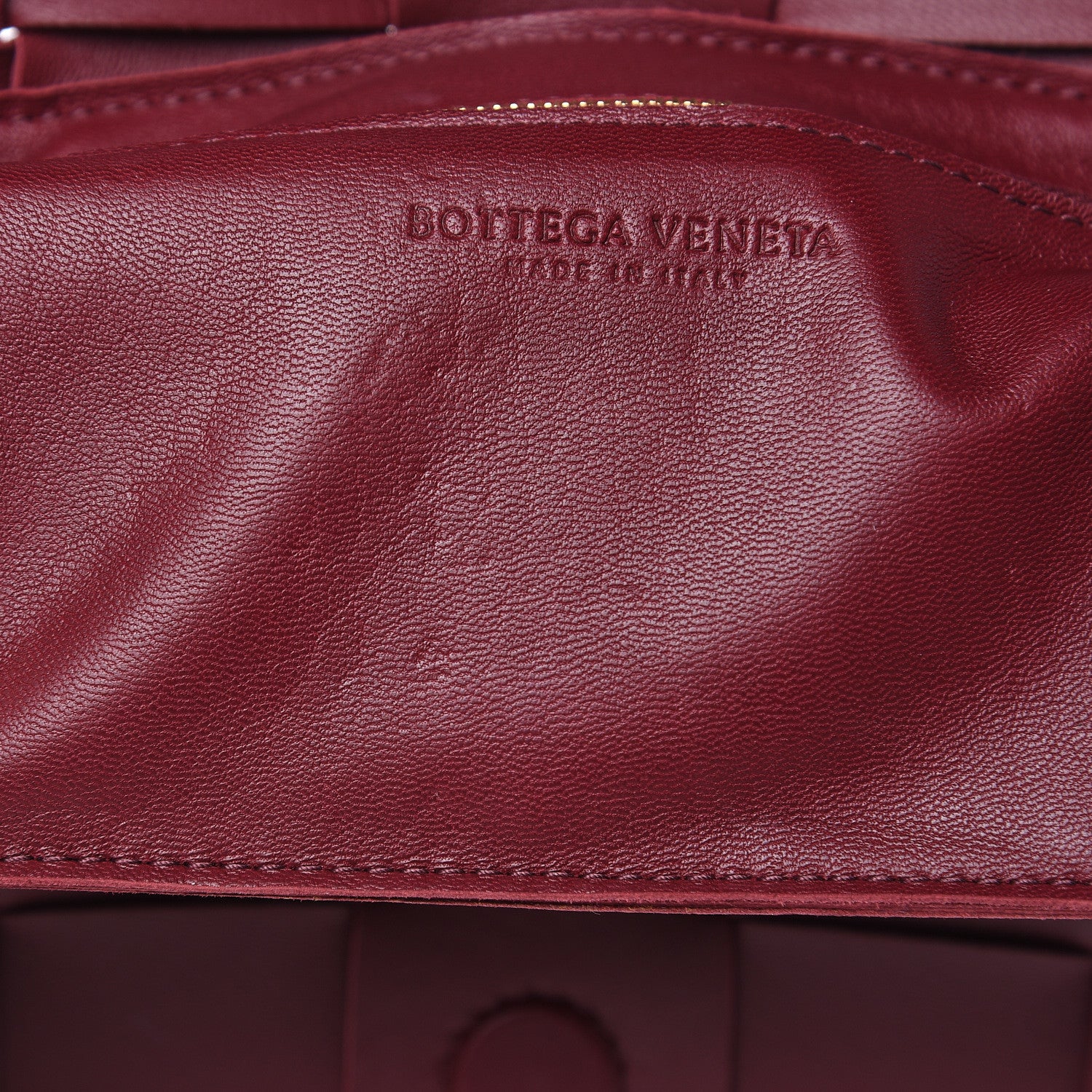 Bottega Veneta Nappa Maxi Intreccio Cassette Bag Bordeaux 13 of 13