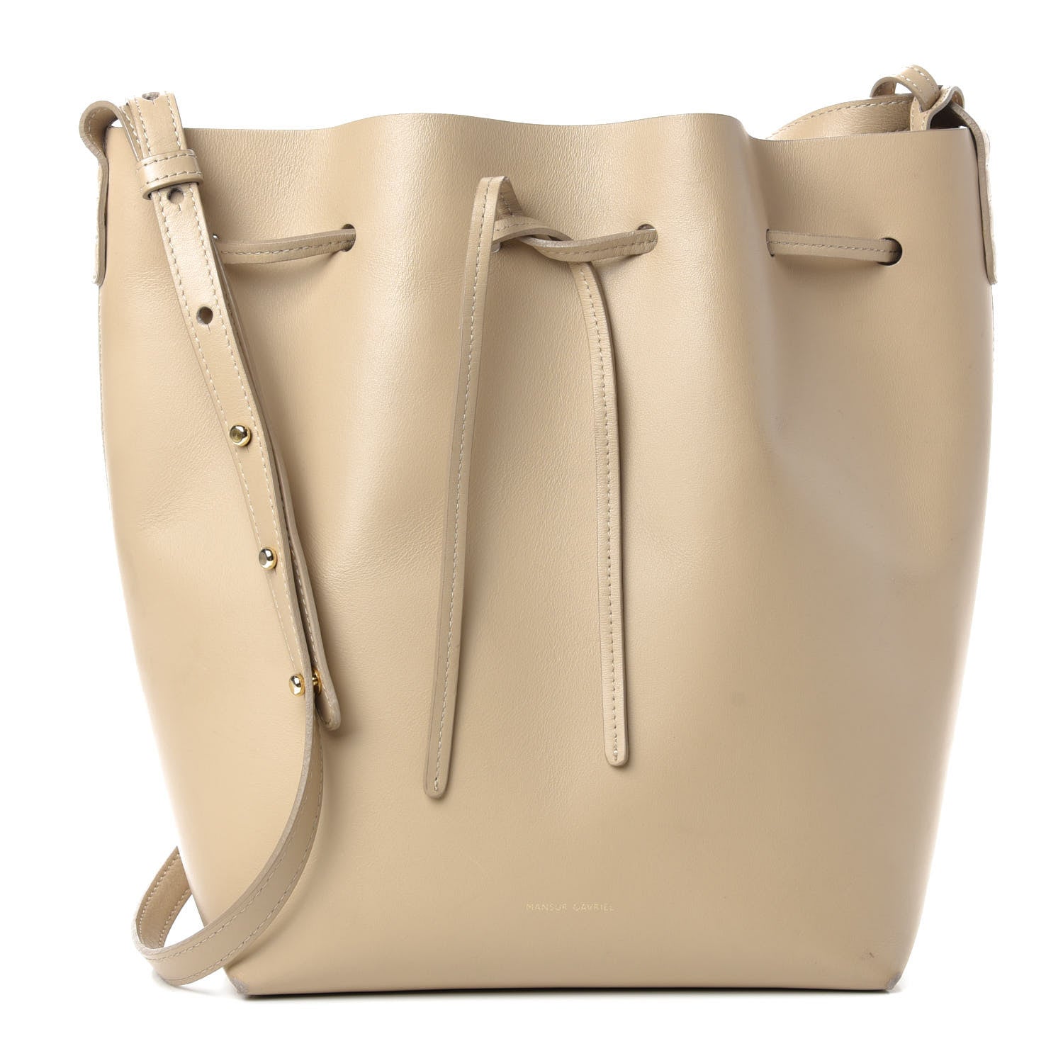 Mansur Gavriel Calfskin Mini Bucket Bag Natural 1 of 11