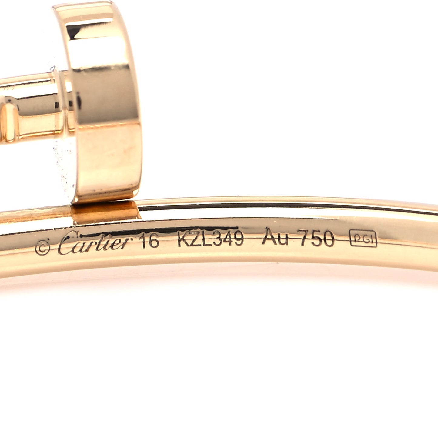 18K Yellow Gold Small Juste Un Clou Bracelet 16