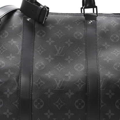 Louis Vuitton Monogram Eclipse Keepall Bandouliere 55 6 of 8