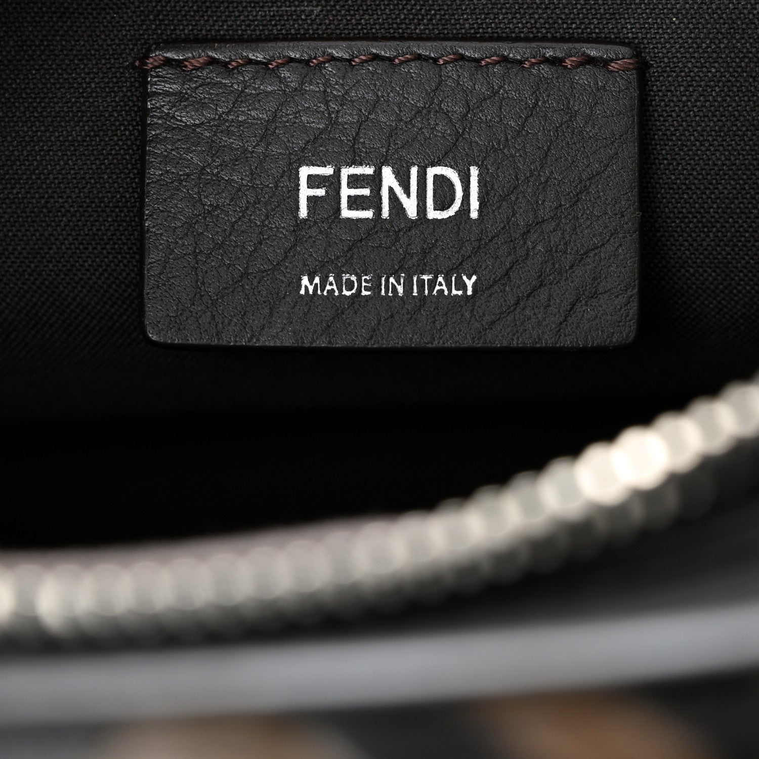 Fendi Vitello Dolce Bi-Color FF 1974 Embossed Mini By The Way Boston Bag Black Maya 6 of 11