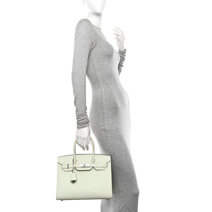 Hermes Epsom Sellier Birkin 30 Vert Fizz 2 of 15