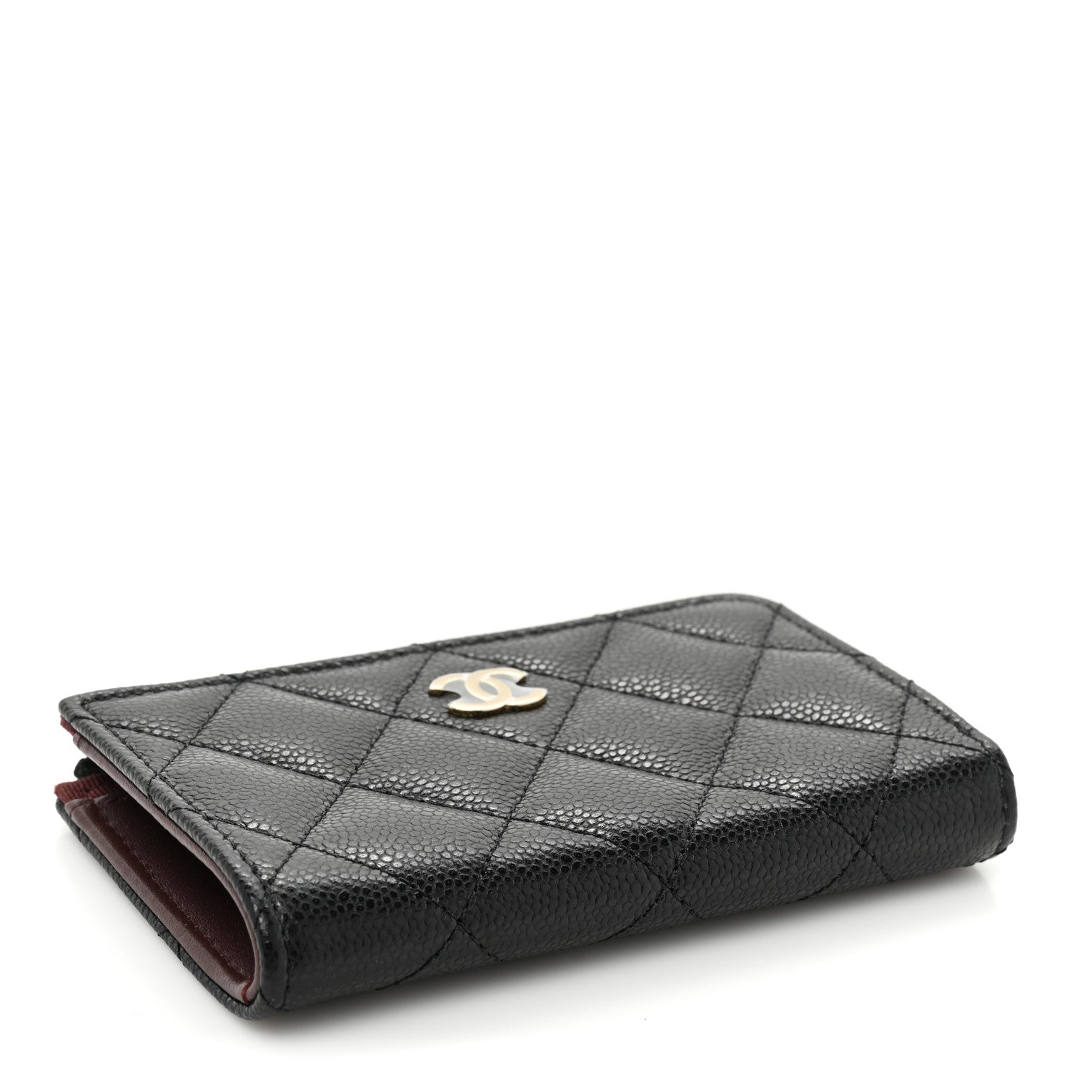Chanel Caviar Quilted Zipped Key Holder Case Black 4 of 10