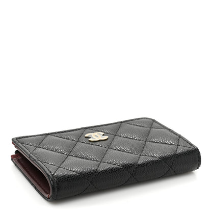 Chanel Caviar Quilted Zipped Key Holder Case Black 4 of 10