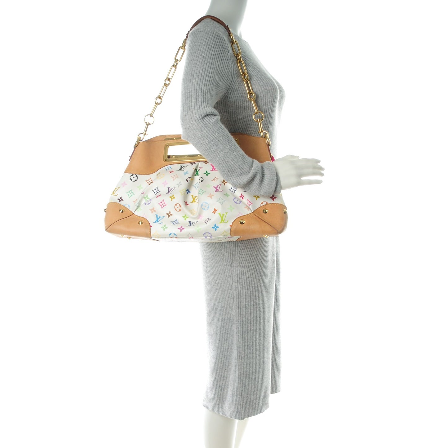 Monogram Multicolor Judy GM White