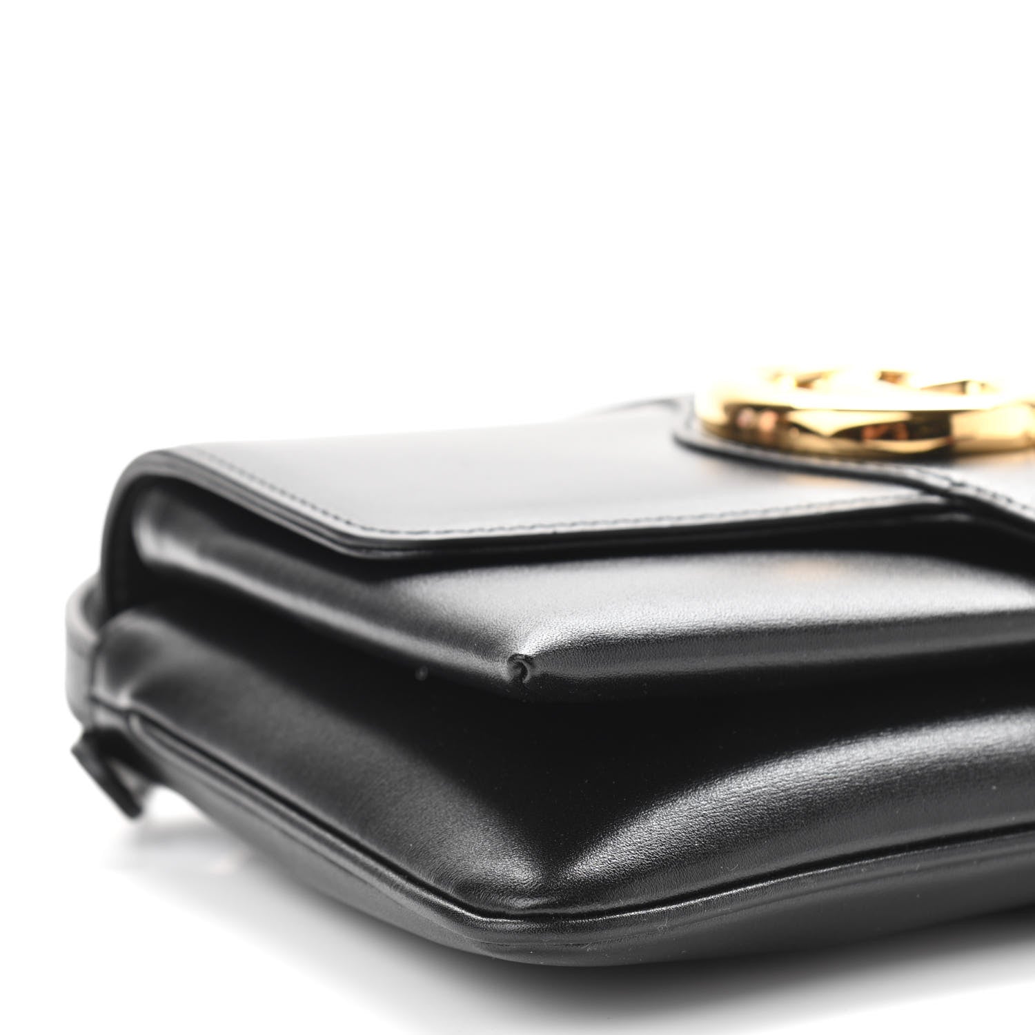 Gucci Vitello Palmellato Lux Small Arli Flap Shoulder Bag Black 10 of 11