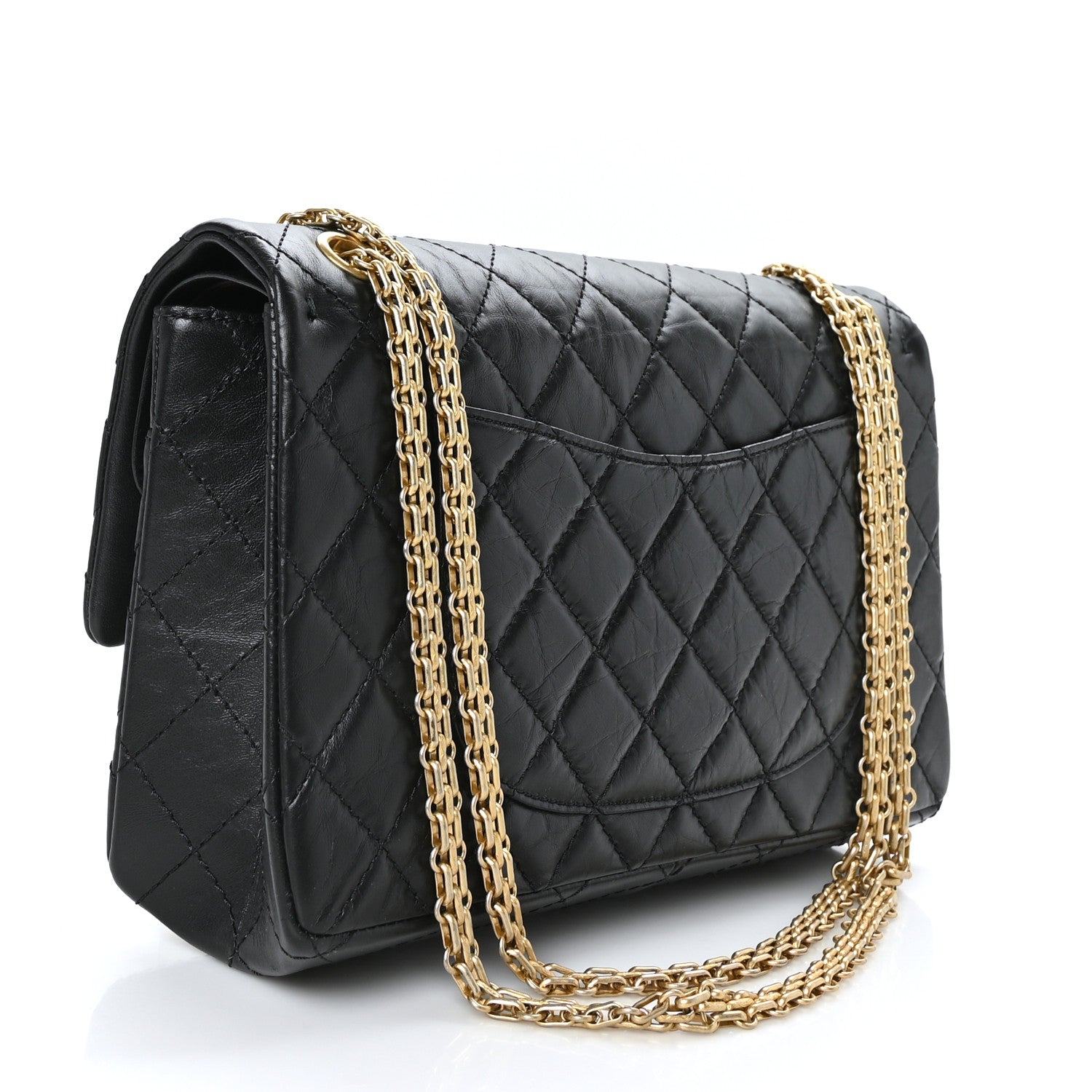Chanel Aged Calfskin Quilted 2.55 Reissue 226 Flap Black 3 of 9