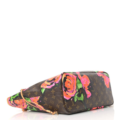 Louis Vuitton Monogram Roses Neverfull MM 4 of 11