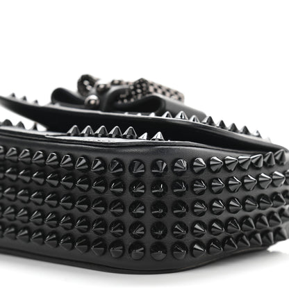 Christian Louboutin Calfskin Spikes Sweety Charity Crossbody Bag Black 10 of 12
