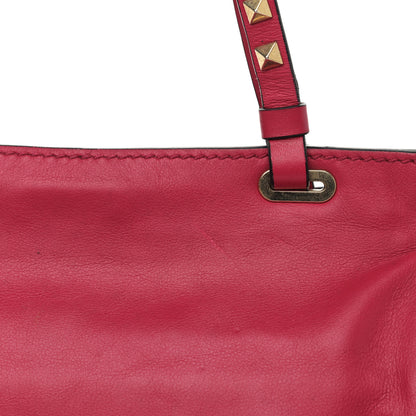 Valentino Garavani Vitello Small Rockstud Tote Cyclamin 14 of 14